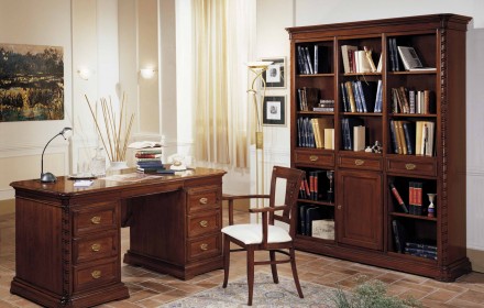 Desk 162/g, chair 618/T, bookcase 164/G